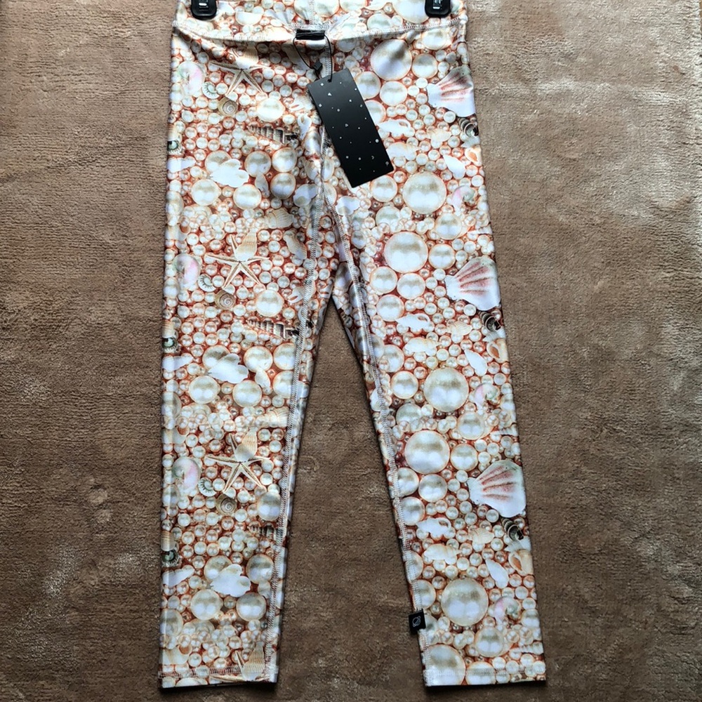Brand New Terez Pearl and Seashell Leggings